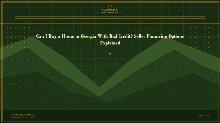 Can I Buy a Home in Georgia With Bad Credit? Seller Financing Options Explained