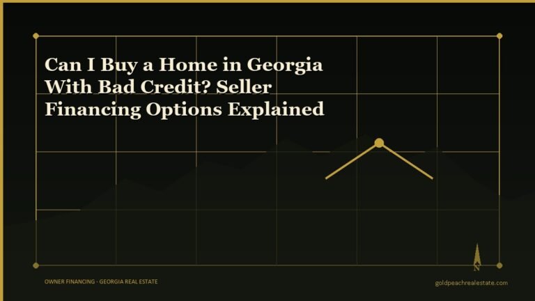 Can I Buy a Home in Georgia With Bad Credit? Seller Financing Options Explained