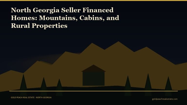 North Georgia Seller Financed Homes: Mountains, Cabins, and Rural Properties